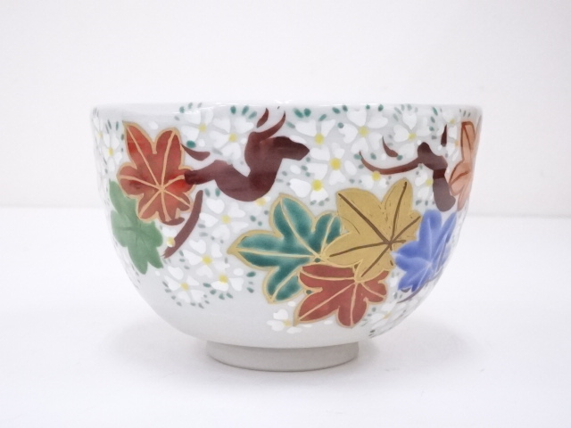 道具 ] - 道具 犬山焼 後藤陶逸造 色絵雲錦茶碗 | ネットショップ圭